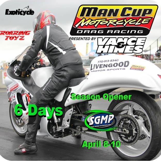 Man Cup Motorcycle Drag Racing